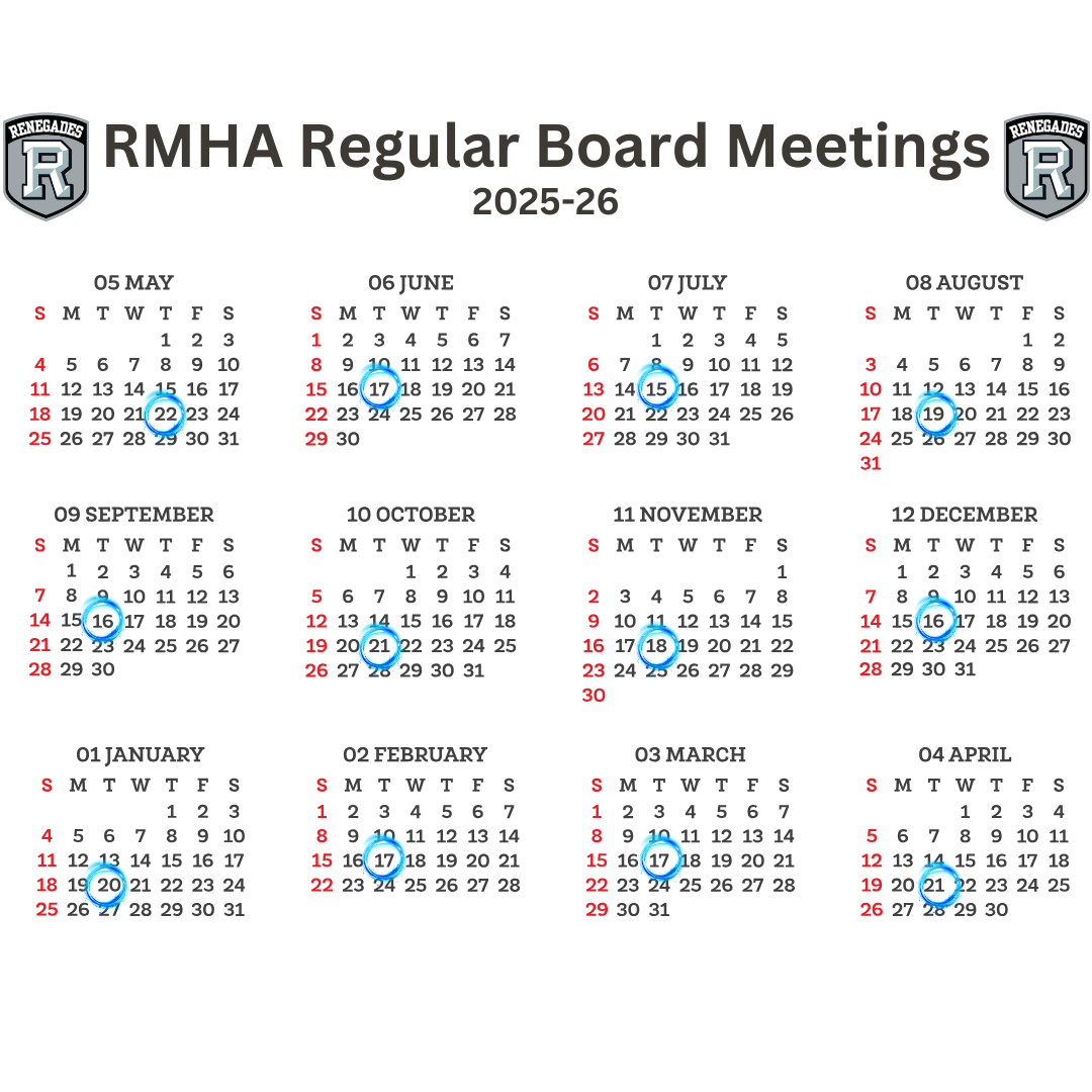 RMHA Regular Board Meetings